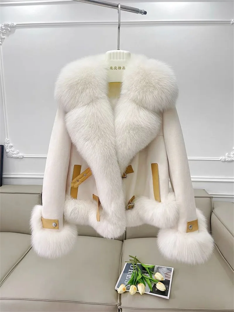 Fashion Imitation Fox Fur Grass Coat Women's Short 2