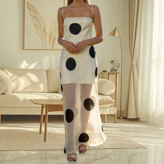 Big polka dots organza Dress