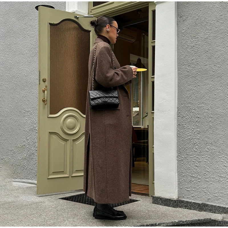 LONG Chic woolen coat