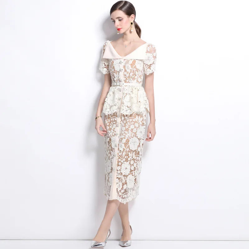 White Elegant Lace dress