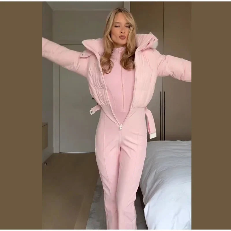 Pink Snow Suit