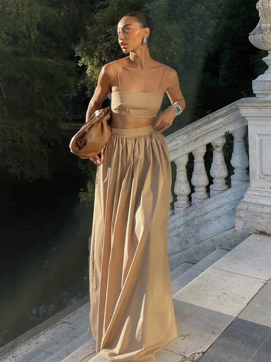 1 brown khaki white set