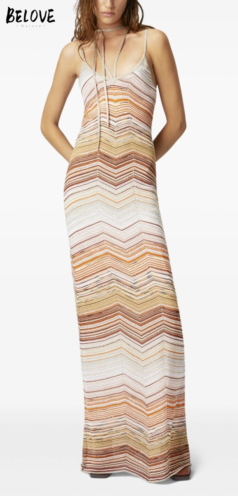 Missoni vibes zig zag dress - Shellss