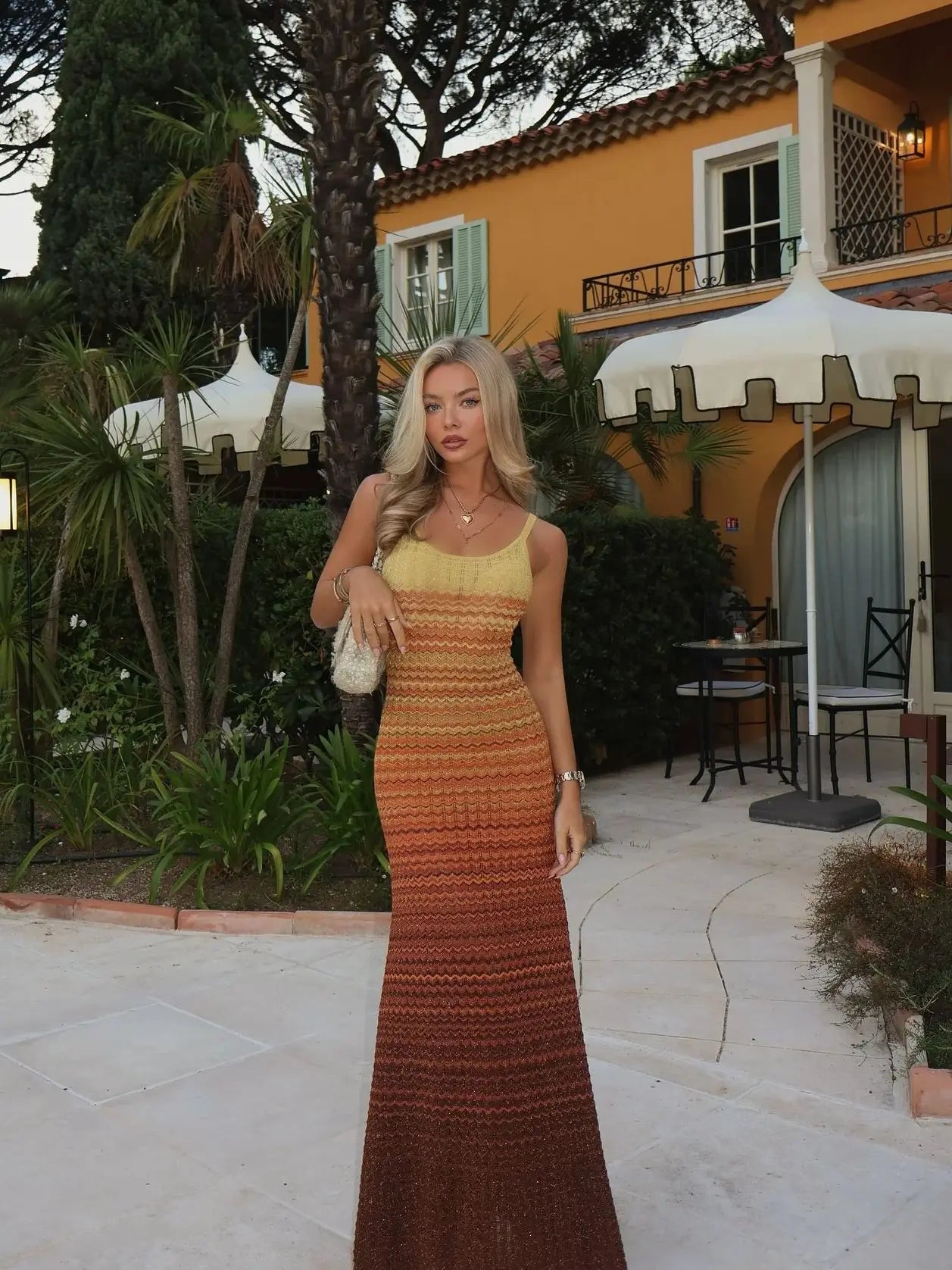 Knit Zig Zag Long dress Missoni