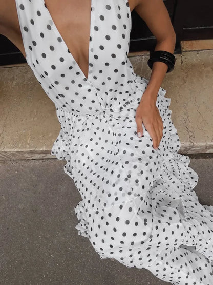 Polka dots Layered Ruffles