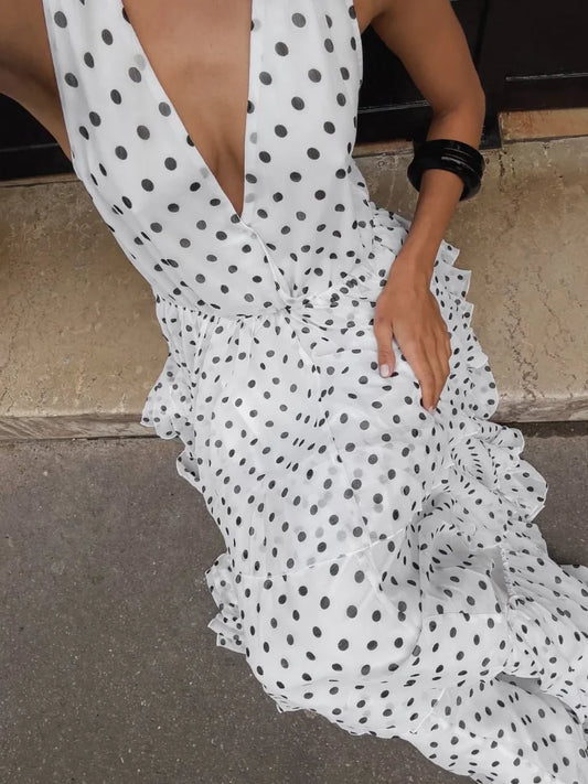 Polka dots Layered Ruffles