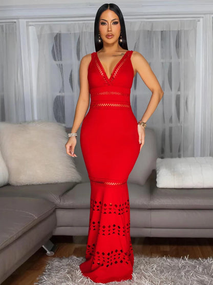 Knit Party Long Dress