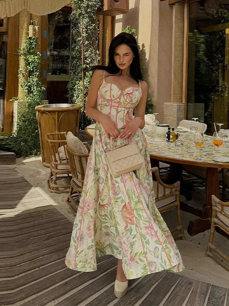 Floral Long Summer dress