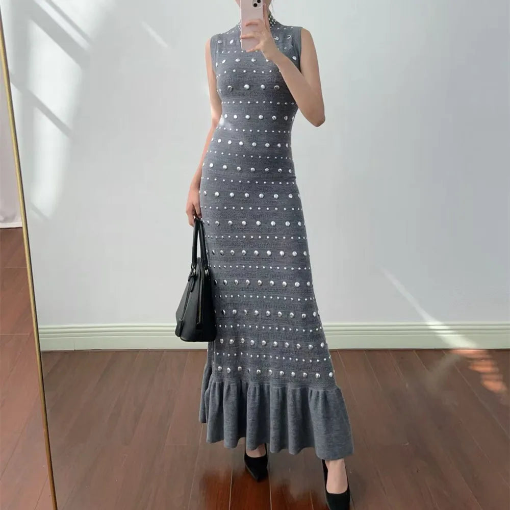 Classy Sandro Riveted Grey - Same day delivery - Shellss
