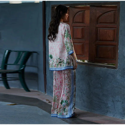 Pants Set Bohemian V-neck
