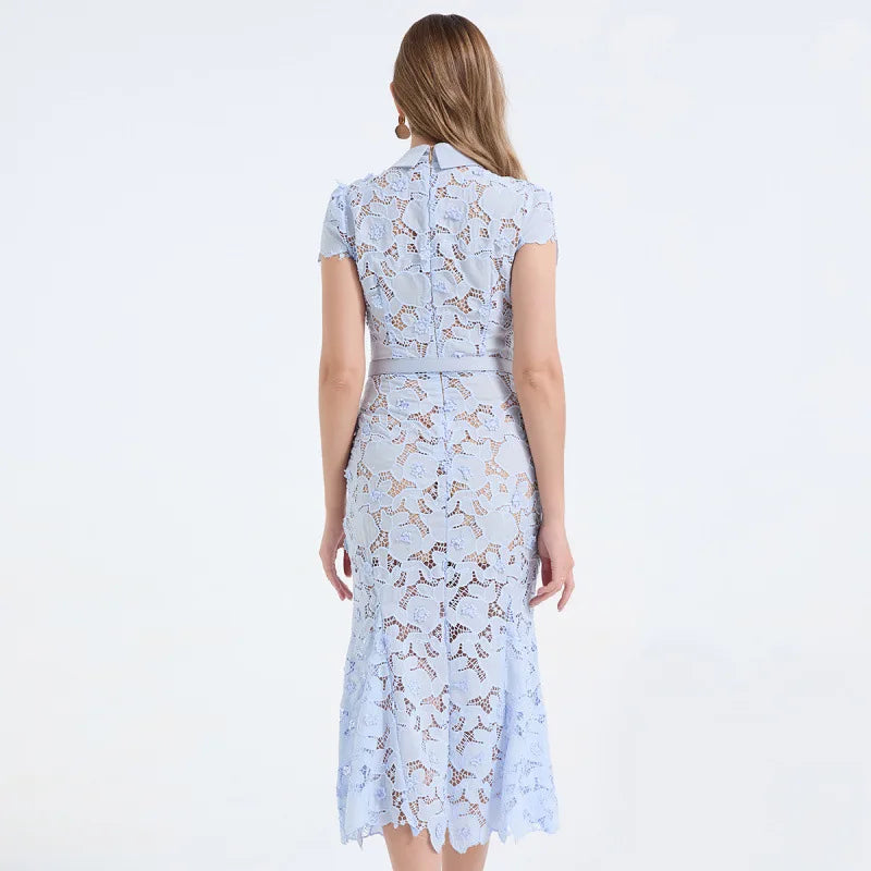 Lace Fish Tail Dress selfportarit