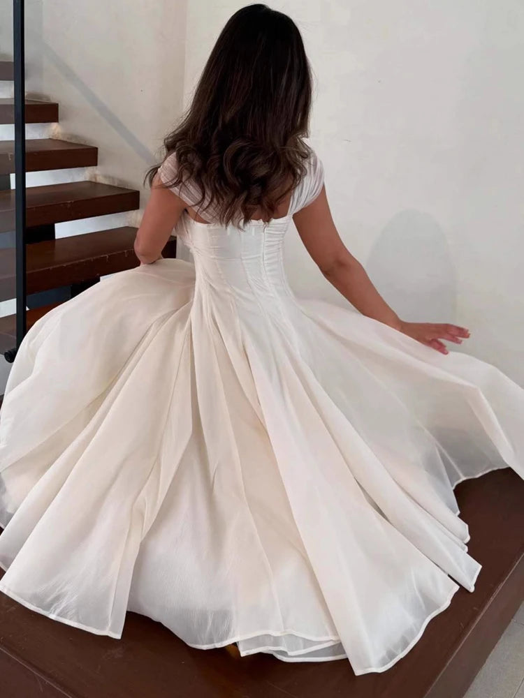 Pleated Evening Dress