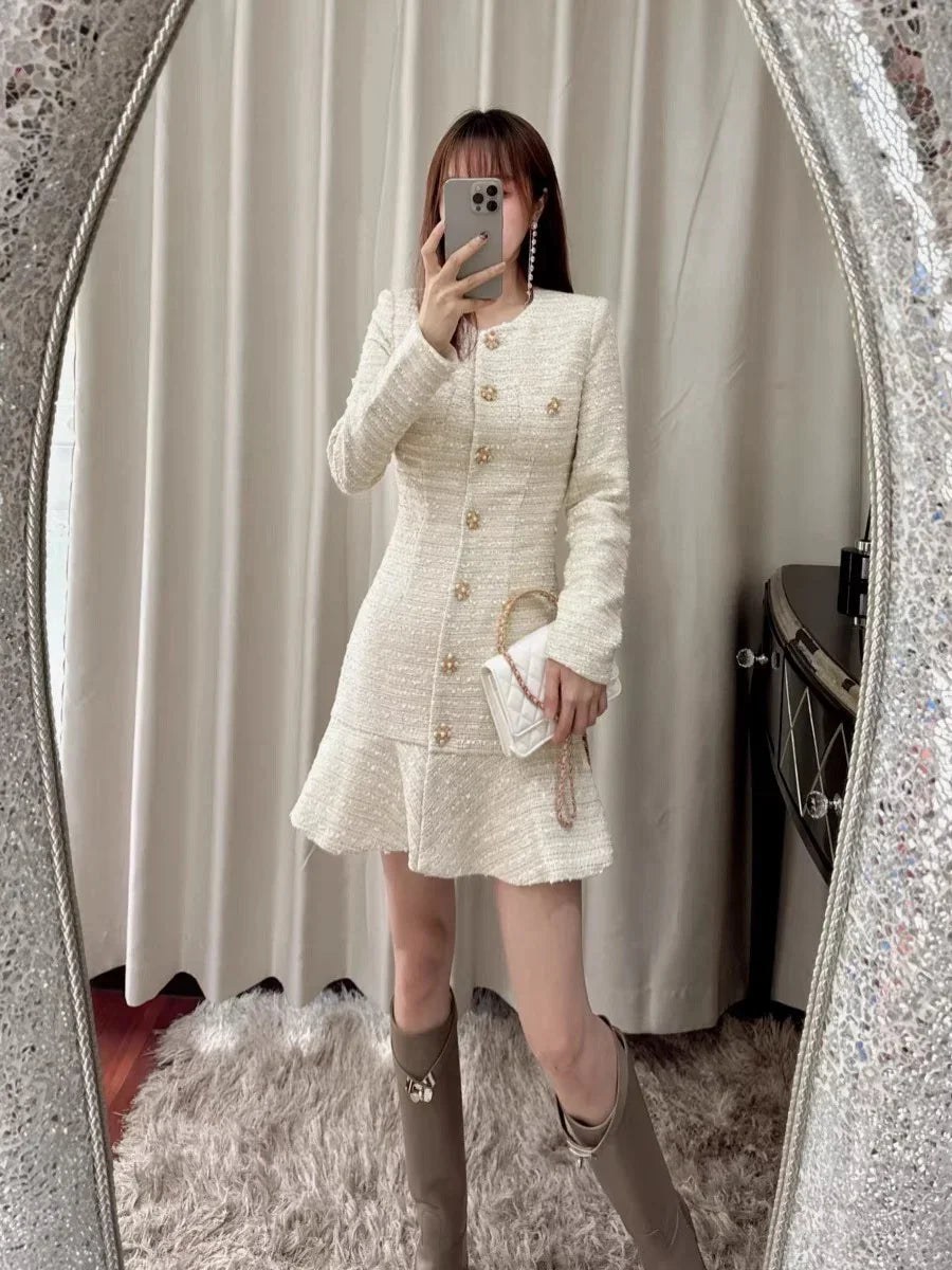 Netflix - his&hers Lexy dress tweed clio - Shellss