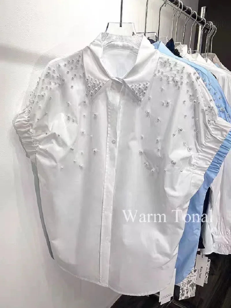 Ivory Pearl Cotton beads - The Royals Shirt