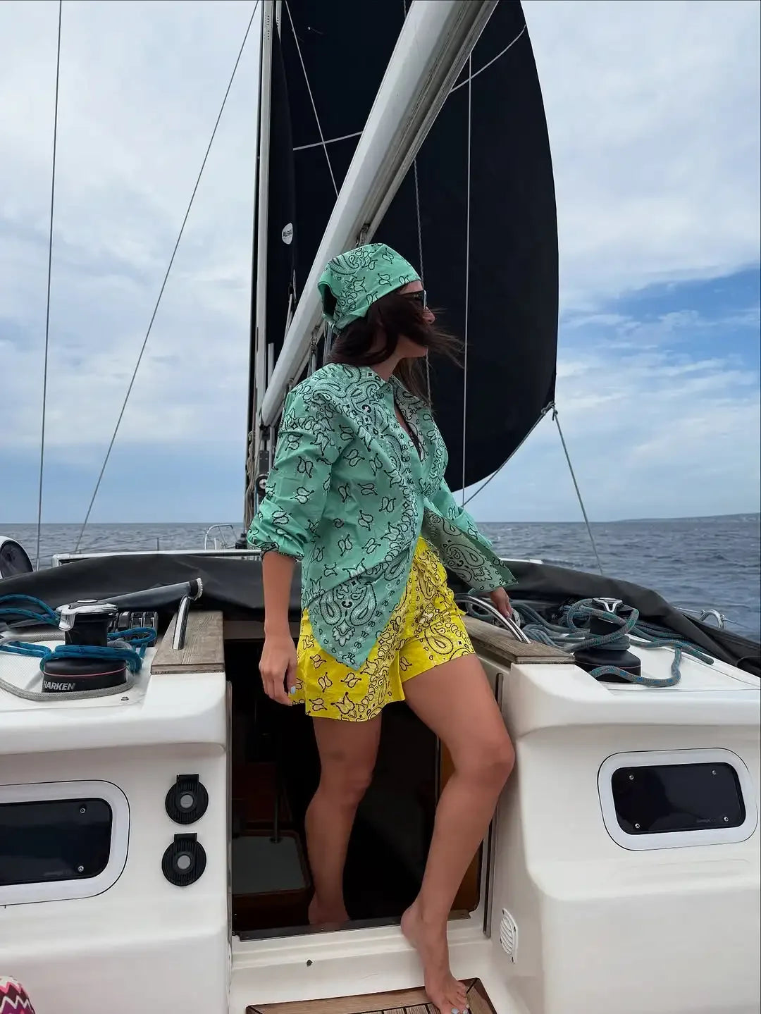 Boho shorts set