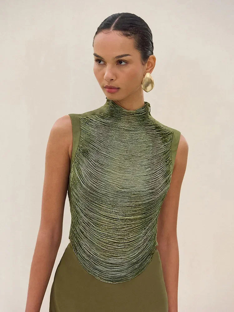 Army green tassel Spark Set clio