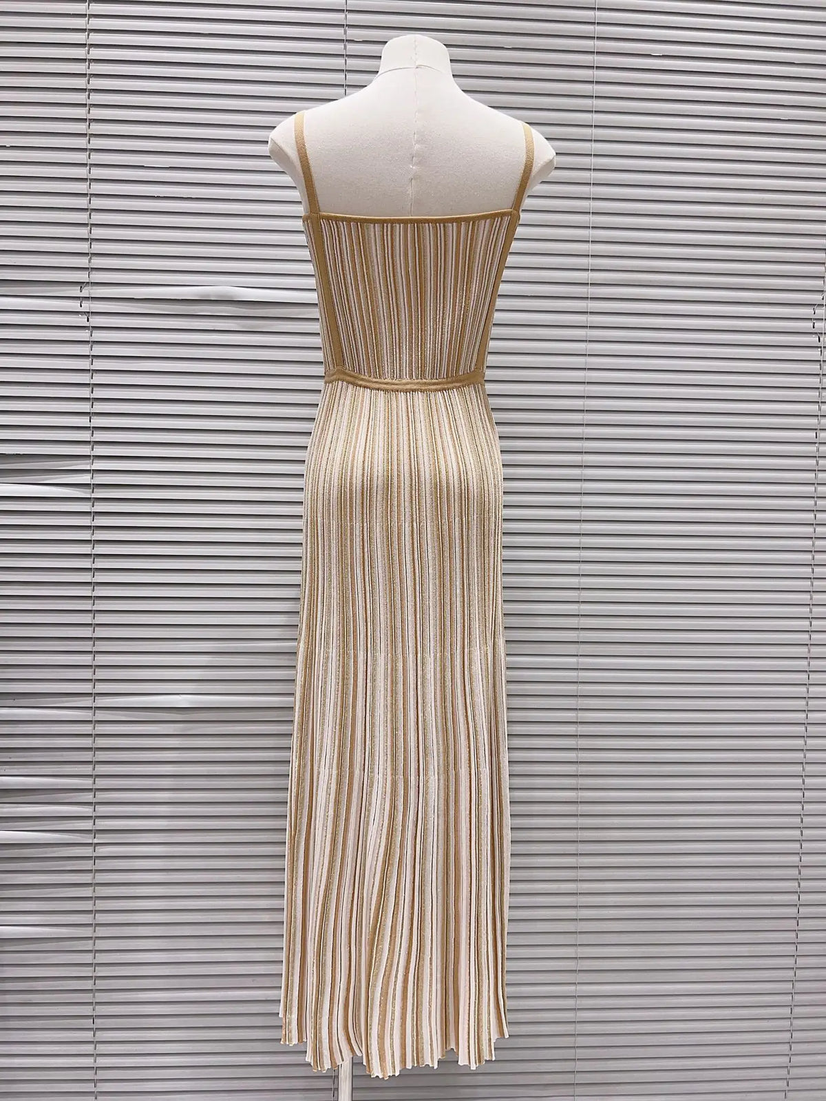 High-End Version Bright Thread Beach Style Long Dress Fashionable Strapless Sleeveless Backless Dress Elegant Holiday Wear