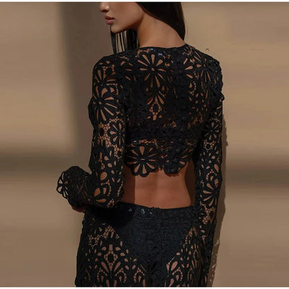 Lace skirt set