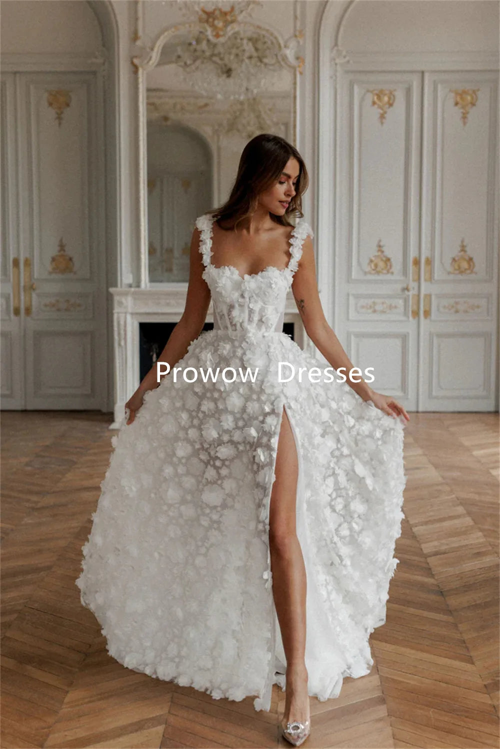 Exquisite Ivory Lace Wedding Dress or guest Romantic