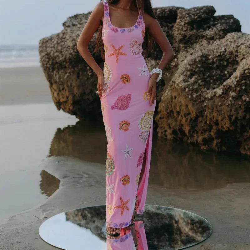 Oceanus Long Dress