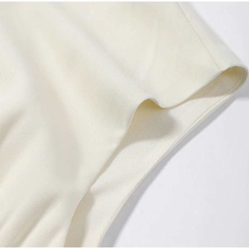 Elegant Slim Women's Dress Stand Collar Hollow Out Sleeveless Waist-Closed Lady Mini Dresses 2026 Spring Summer Female Robe