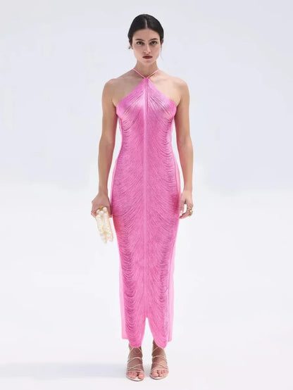 Sexy Silk Tassel Sirens Dress