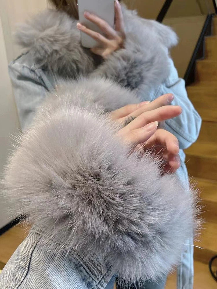 Winter Removable Faux Fur Collar Belt