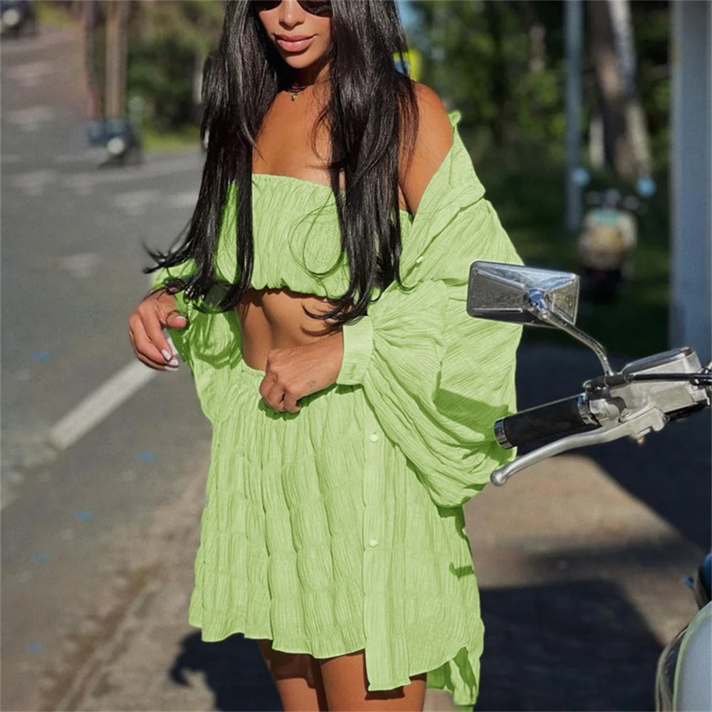 3 Piece light shorts set