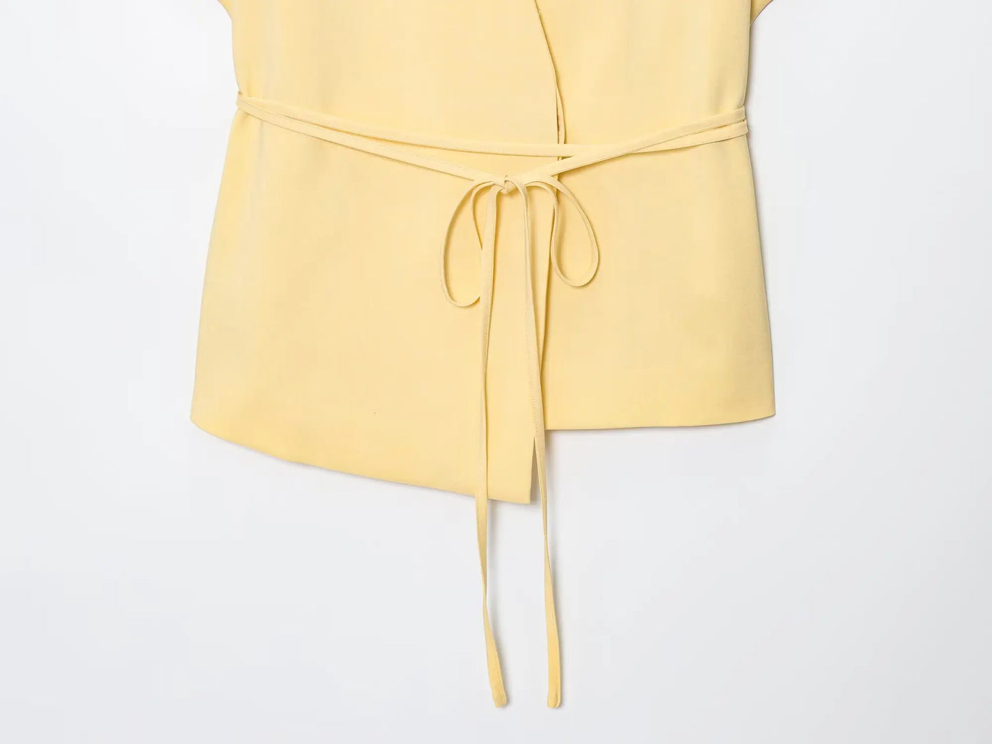 Butter yellow Wide-leg Pants Set