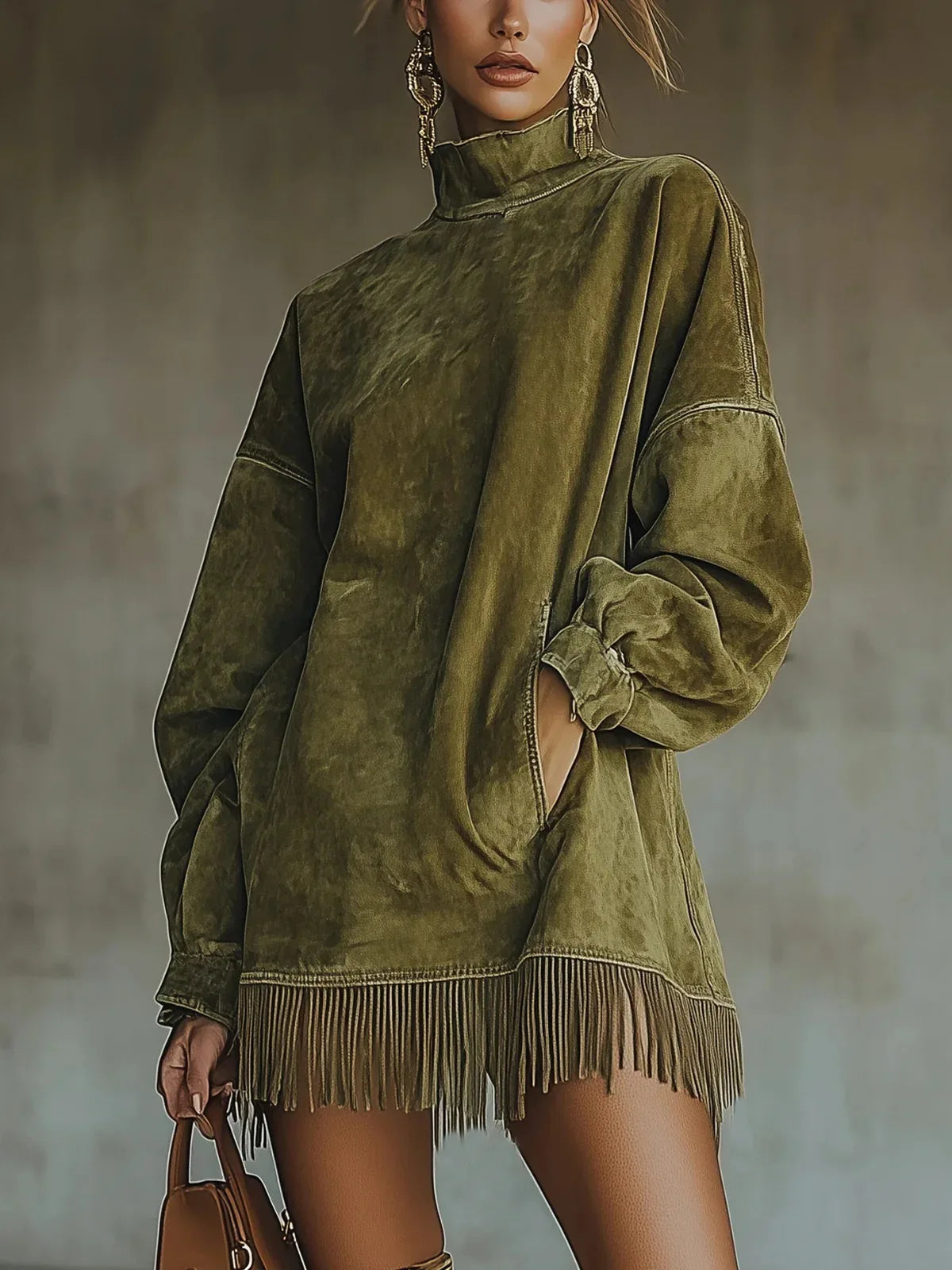 Retro Suede Tassel Zara vibes