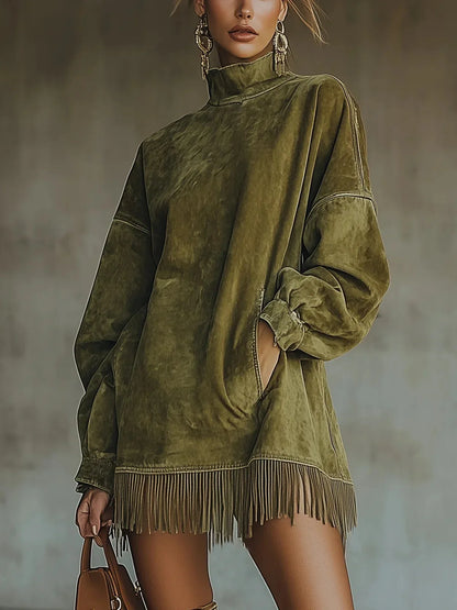 Retro Suede Tassel Zara vibes