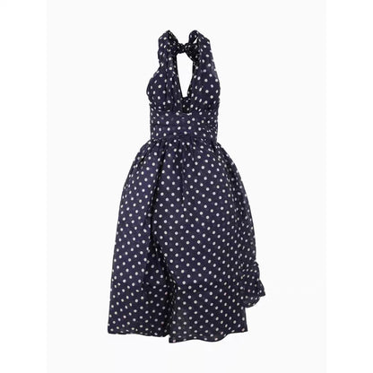Vintage polka dots navy Dress