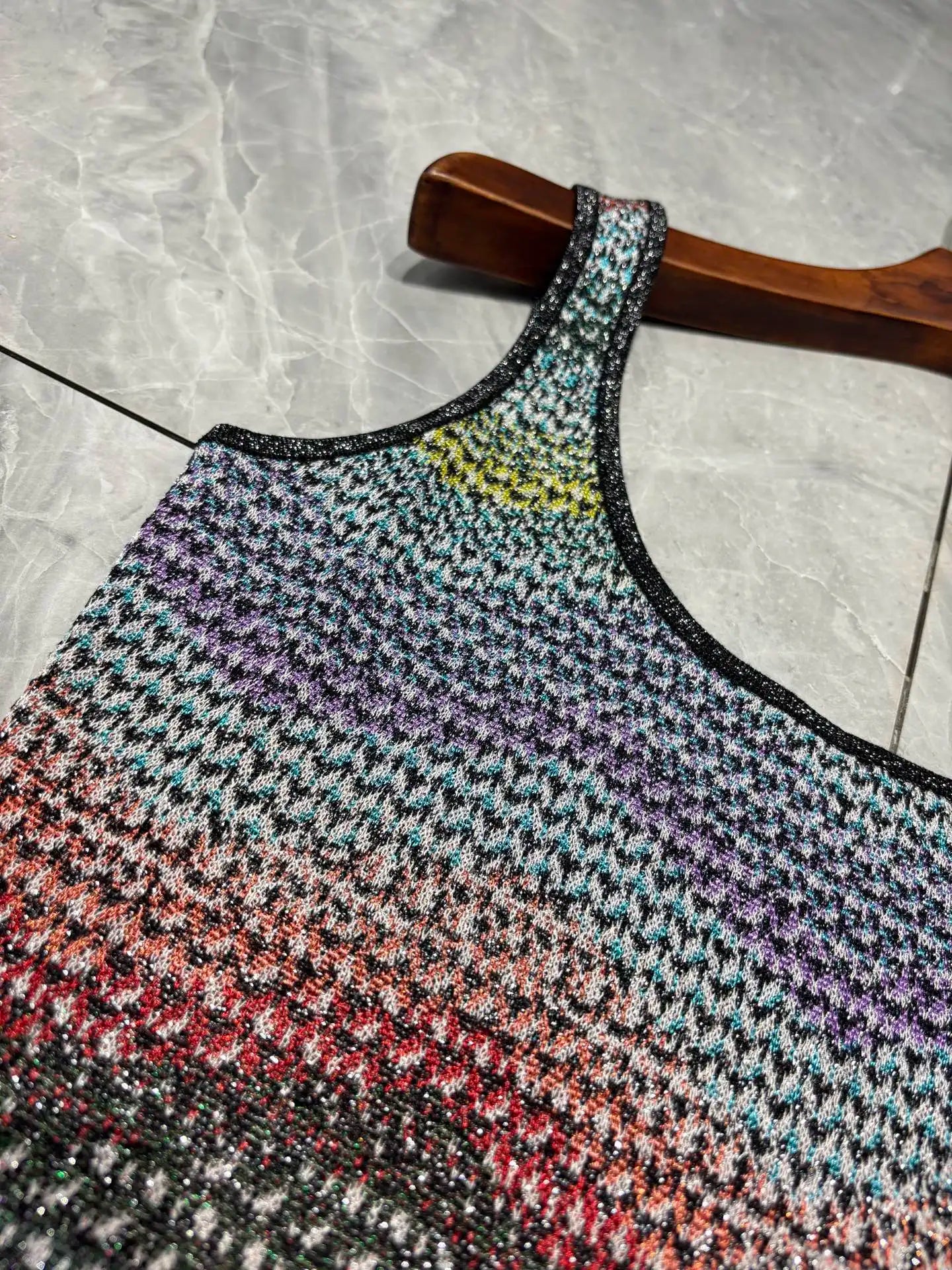 Missoni Zigzag Metallic Strap Mini Dress