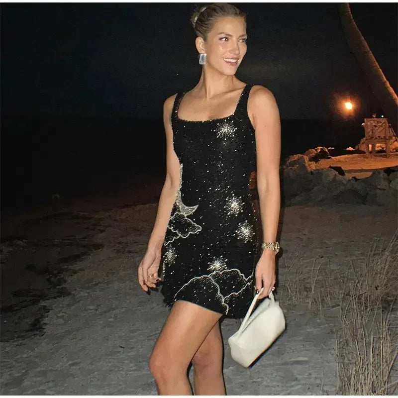 Sparkly A-line Dress Clio