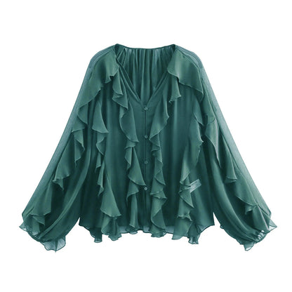Summer Ruffle frills Top
