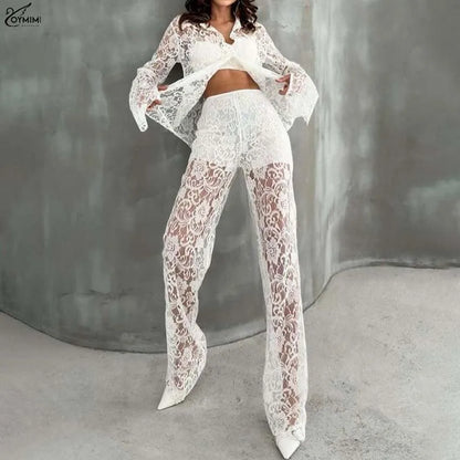 White Lace 2 Pieces Set