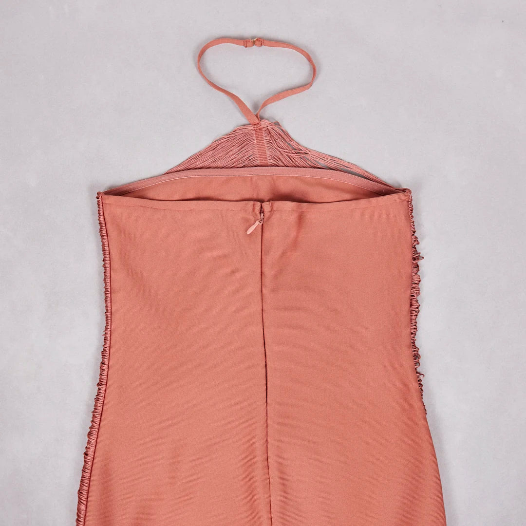 Celebrity Backless Halter Tassel cult gaia vibes