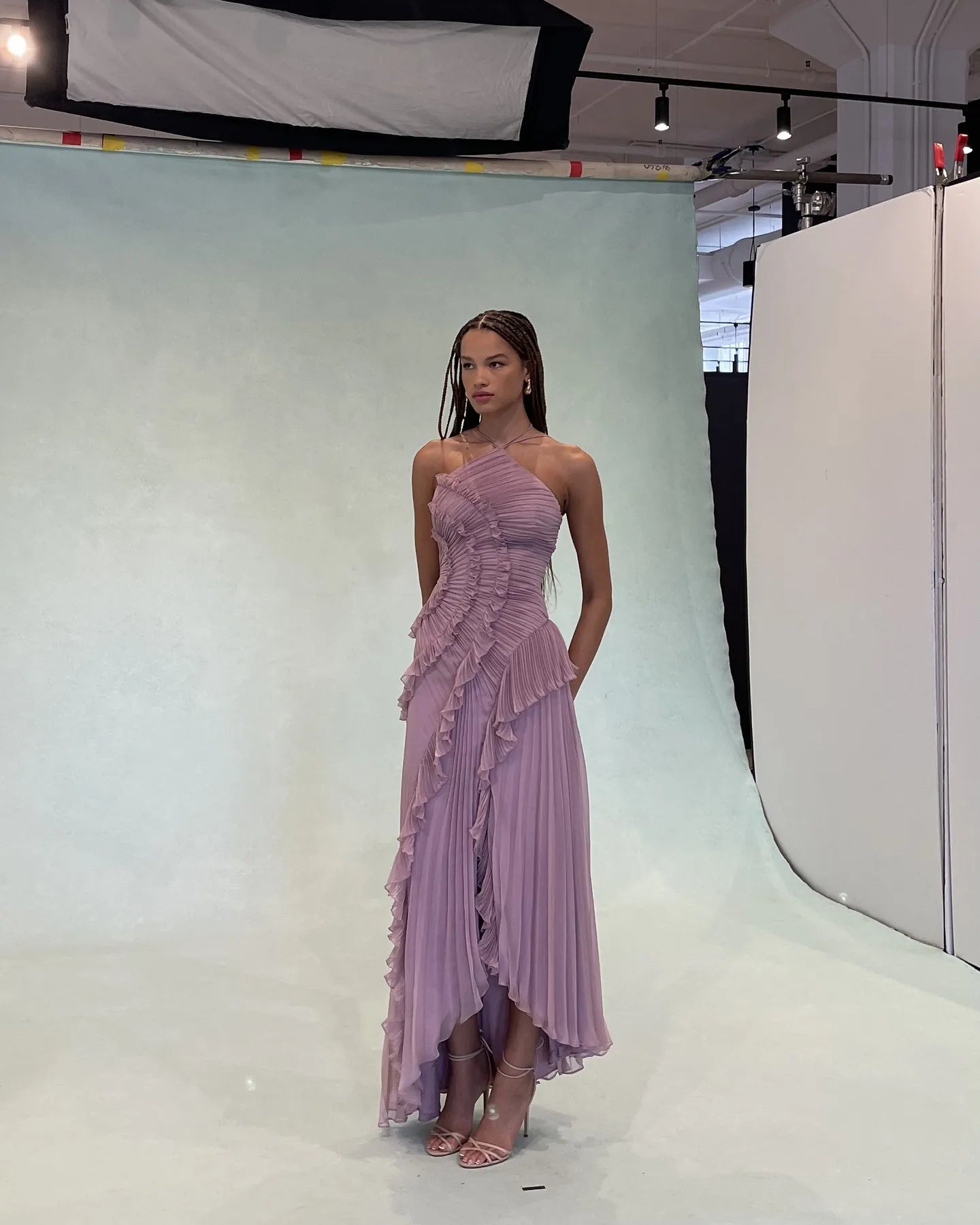 Ruffle Backless Dresses