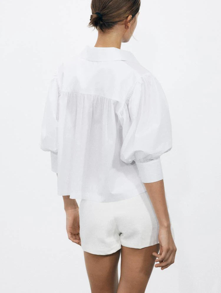 Classy CH White Cotton Shirt - Shellss