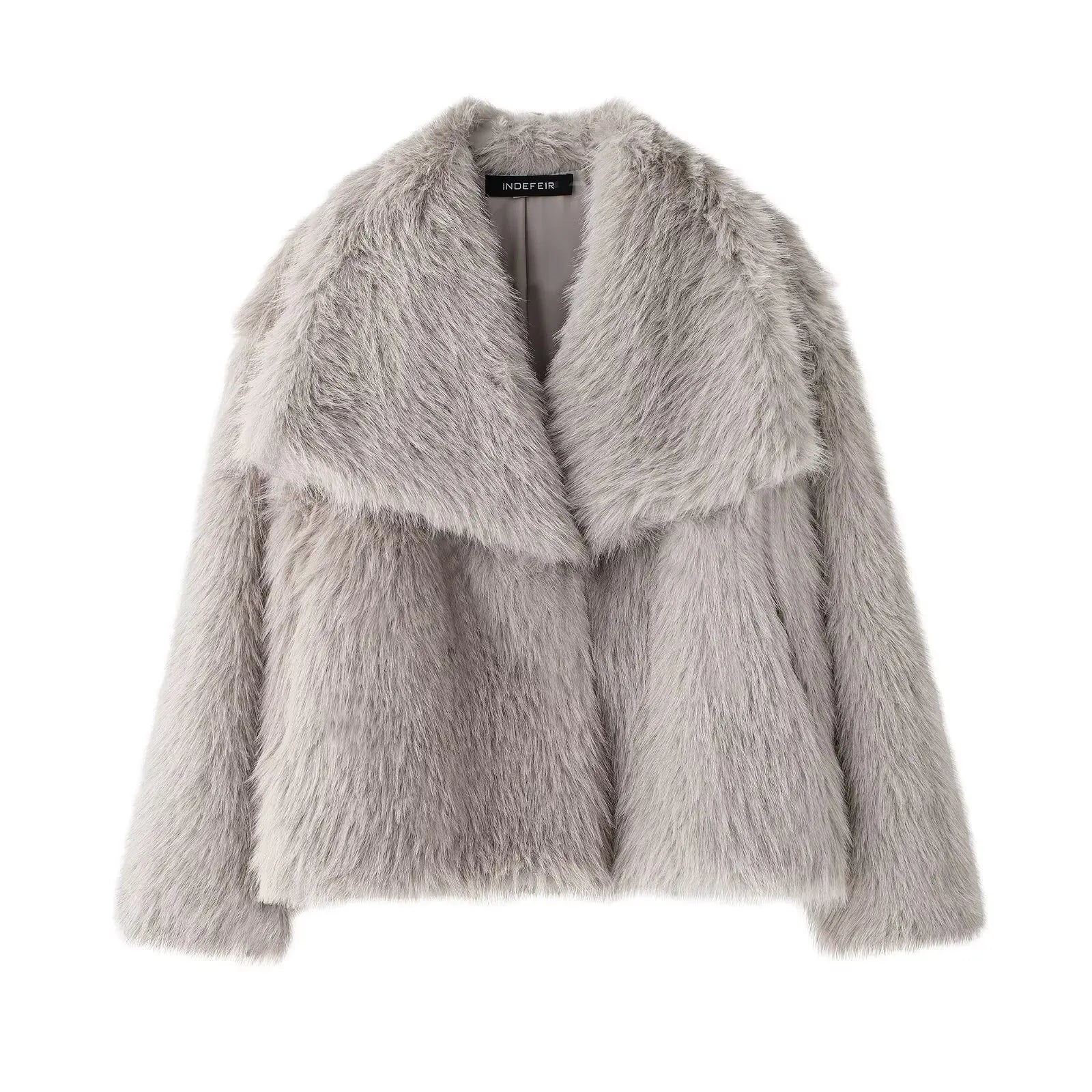 Cropped Faux Fur Jacket