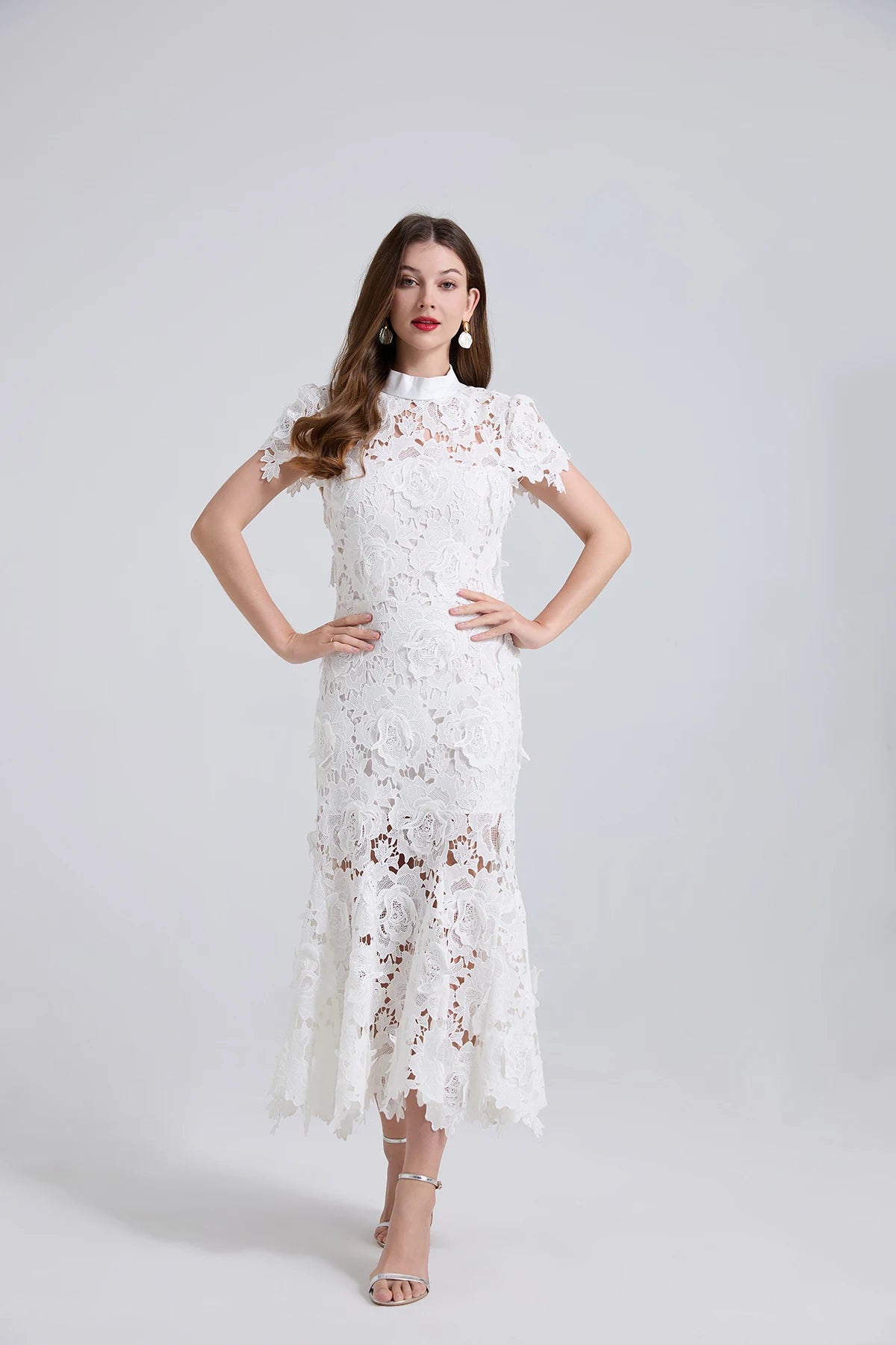 Self portrait Summer Lace Mermaid Dress