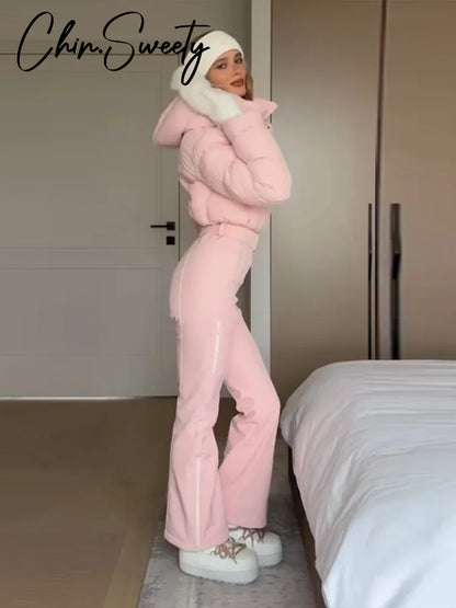 Pink Snow Suit