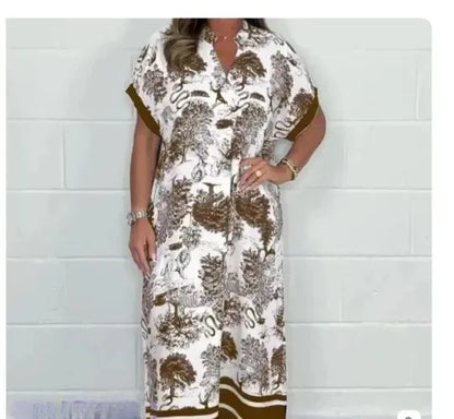 Dior Print Satin Dress