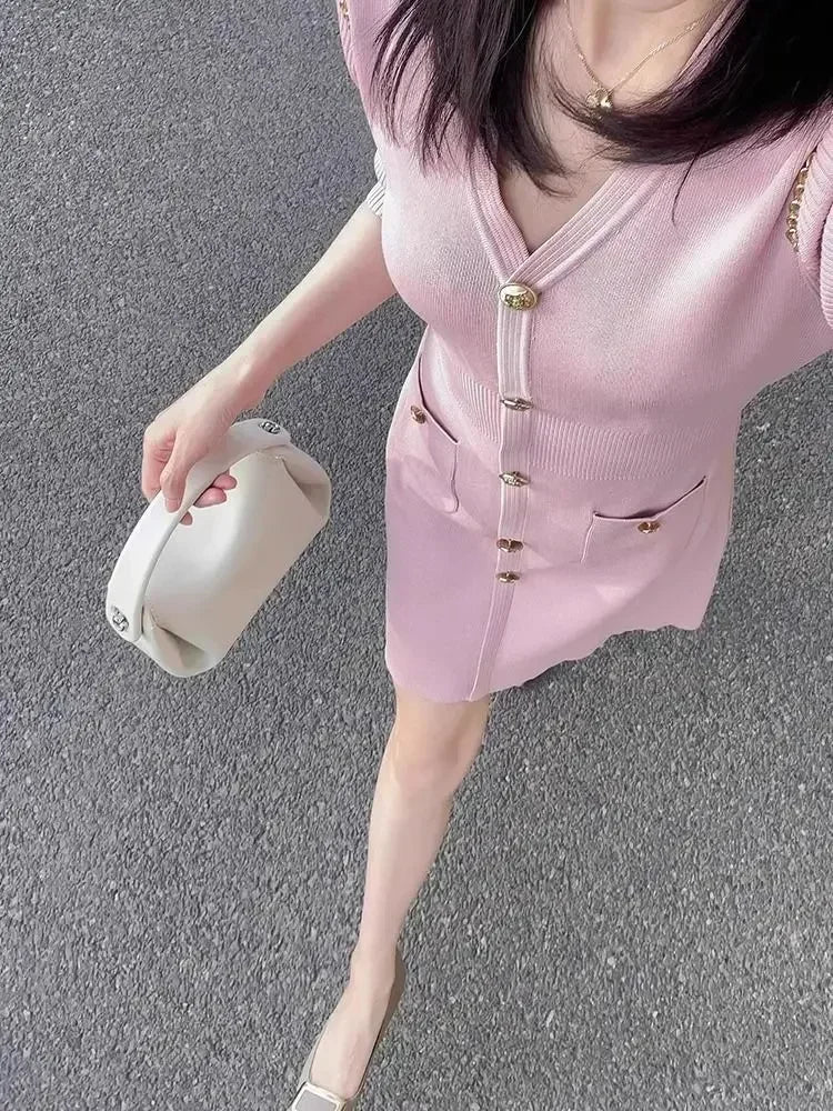 Pink Buttoned Sandro Vibes