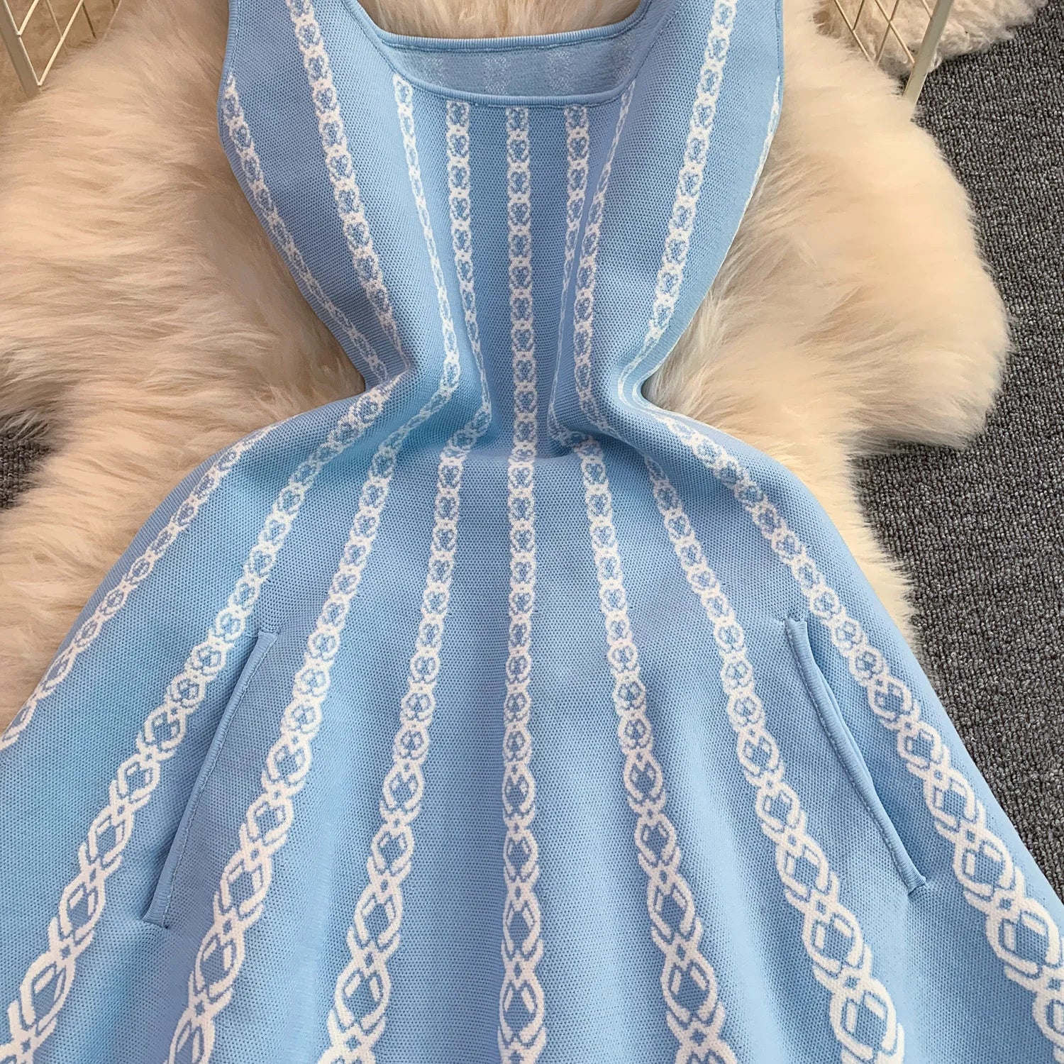 Maje Sandro Knit Pocket Dress