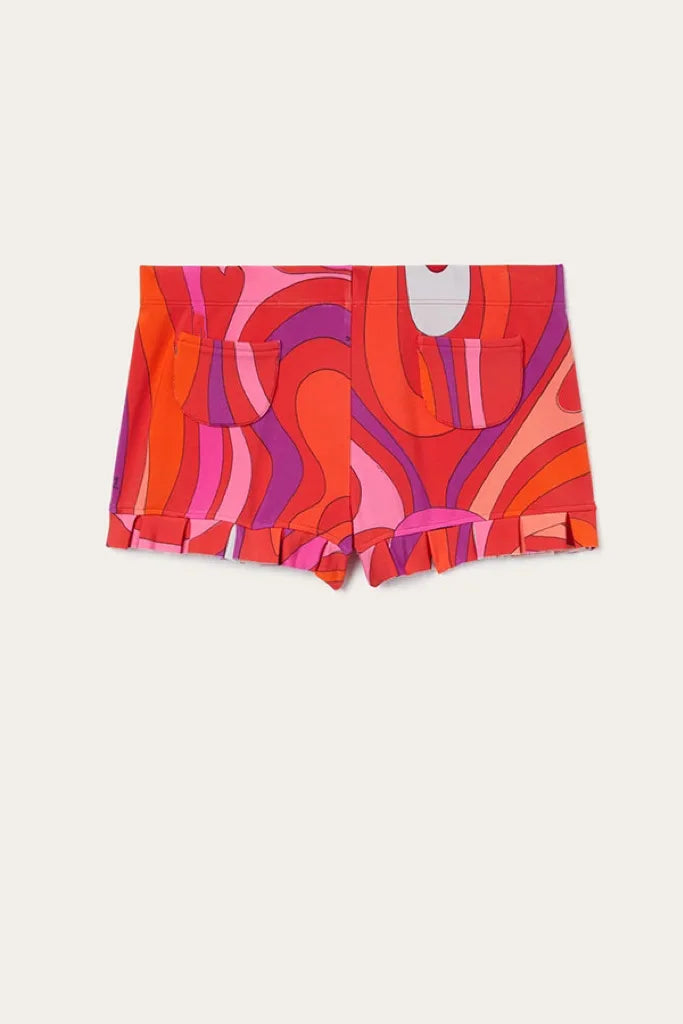 A new European and American lace-up vacation backless top and shorts set for women