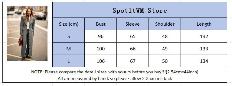 LONG Chic woolen coat