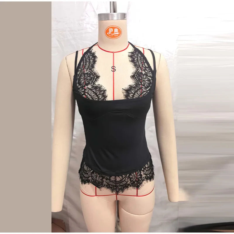 Zara Lace Set Navy Blue
