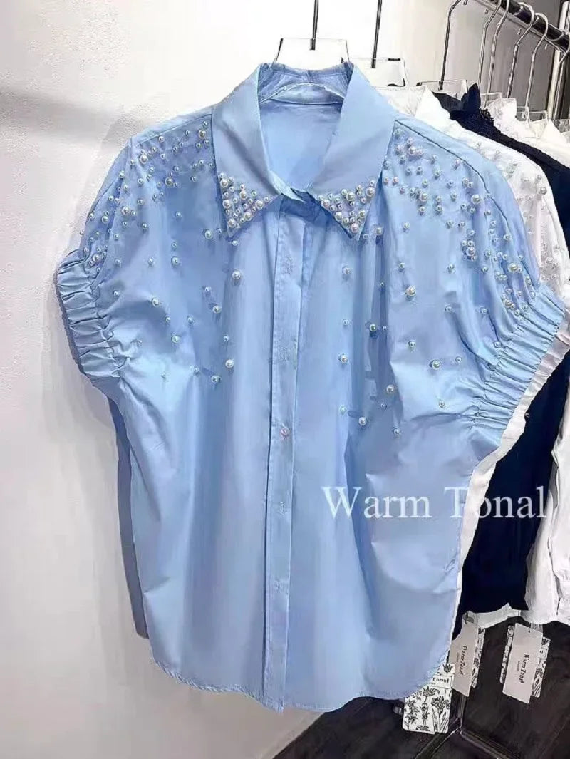 Ivory Pearl Cotton beads - The Royals Shirt