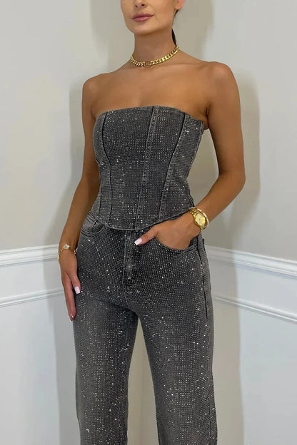 Diamond Glow Two-Piece Party Set